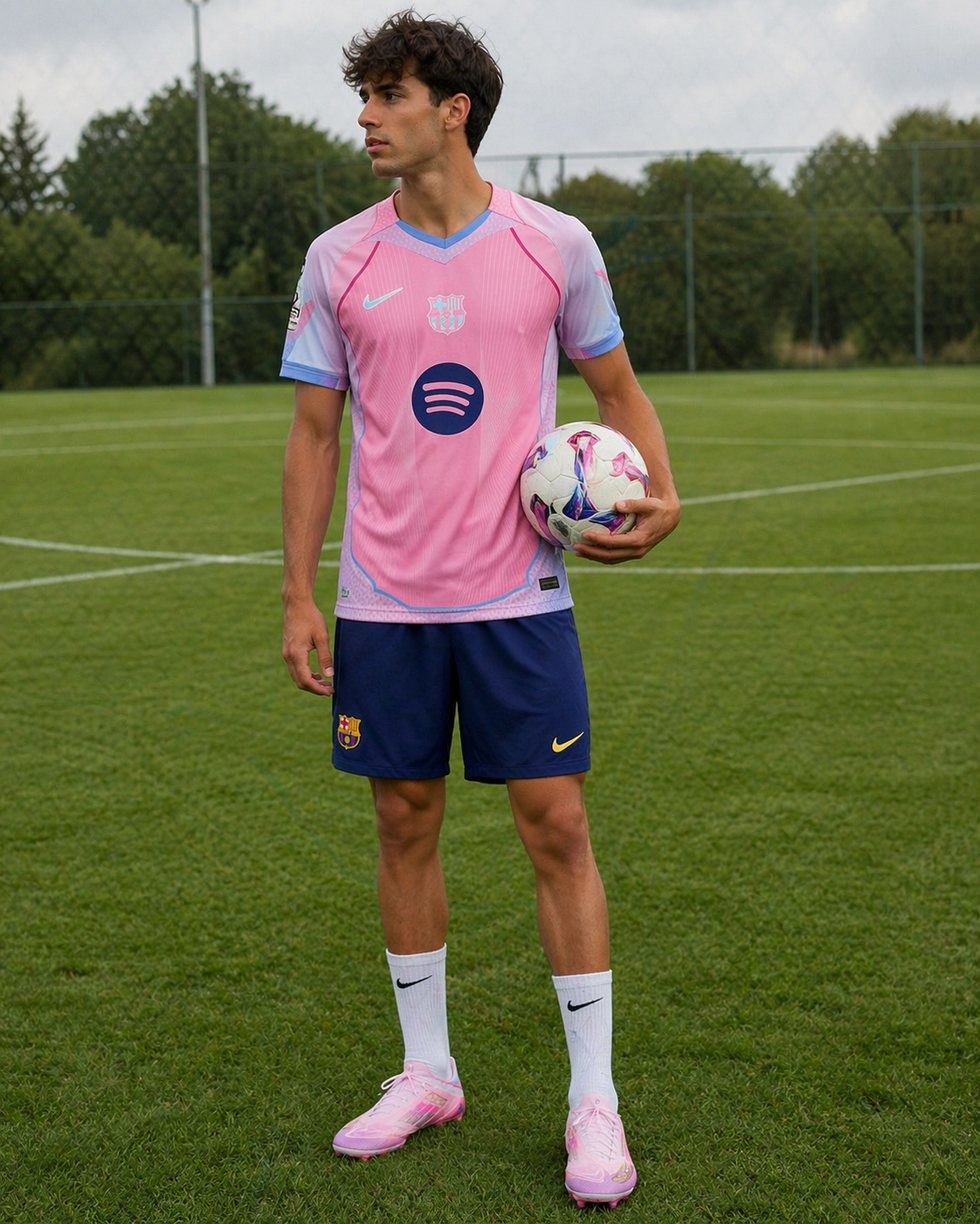 Iconic summer football outfit