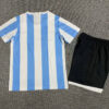 1986 Retro Kids Size Argentina National Team Home Jersey back view