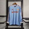 1990/1992 Retro Long Sleeve Manchester United Away Football Shirt front view