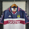 1997/1998 Retro Manchester City Away Football Shirt detail view