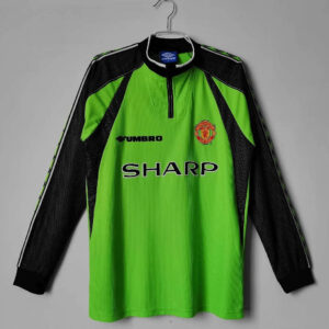 1998-1999 Retro Long Sleeve Manchester United Goalkeeper Football Shirt