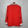 1998-1999 Retro Long Sleeve Manchester United Home Football Shirt back view