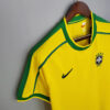 1998 Retro Brazil Soccer Jersey Home detail view