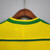 1998 Retro Brazil Soccer Jersey Home detail view
