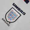 1998 Retro England Home Soccer Jersey detail view
