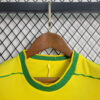 1998 Retro Kids Size Brazil Home Soccer Jersey detail view