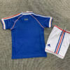 1998 Retro Kids Size France Home Football Shirt back view