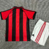 1998/1999 Retro Kids Size AC Milan Home Soccer Jersey back view