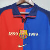 1999/2000 Retro Barcelona Home 100th Anniversary Version Football Shirt detail view
