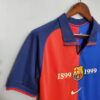 1999/2000 Retro Barcelona Home 100th Anniversary Version Football Shirt detail view