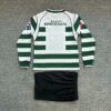 2001/2003 Retro Long Sleeve Sporting Lisbon Home Football Shirt Kids Size back view
