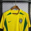 2002 Retro Brazil Soccer Jersey Home back view