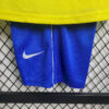 2002 Retro Kids Size Brazil Home Soccer Jersey detail view