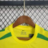2002 Retro Kids Size Brazil Home Soccer Jersey detail view