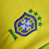 2002 Retro Kids Size Brazil Home Soccer Jersey detail view