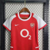 2002/2004 Retro Kids Size Arsenal Home Football Shirt detail view