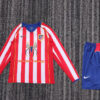 2004/2005 Retro Long Sleeve Atletico Madrid Home Football Shirt front view