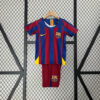 2005/2006 Retro Kids Size Barcelona Home Football Shirt front view