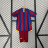 2005/2006 Retro Kids Size Barcelona Home Football Shirt back view