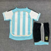2006 Retro Argentina Home Football Shirt Kids Size back view
