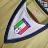2006 Retro Italy Goalkeeper Gold Soccer Shirt detail view
