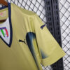 2006 Retro Italy Goalkeeper Gold Soccer Shirt detail view