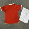 2006/2007 Retro Kids Size Manchester United Home Football Shirt back view