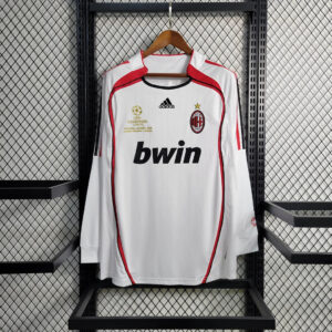 2006/2007 Retro Long Sleeve AC Milan Away Football Shirt