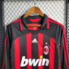 2006/2007 Retro Long Sleeve AC Milan Home Football Shirt detail view