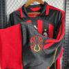2006/2007 Retro Long Sleeve AC Milan Home Football Shirt detail view