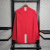 2007-2008 Retro Long Sleeve Manchester United Home Football Shirt back view