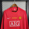 2007-2008 Retro Long Sleeve Manchester United Home Football Shirt detail view