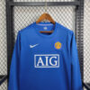2007/2008 Retro Long Sleeve Manchester United Away Football Shirt detail view