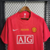 2007/2008 Retro Manchester United Home Champions League Edition Football Shirt detail view