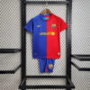2008/2009 Retro Kids Size Barcelona Home Football Shirt front view