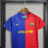 2008/2009 Retro Kids Size Barcelona Home Football Shirt detail view