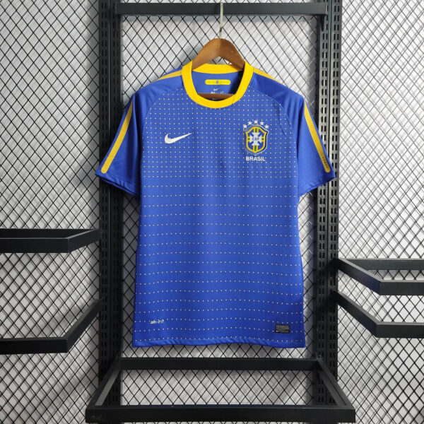 2010 Retro Brazil Away Football Shirt