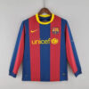 2010/2011 Retro Long Sleeve Barcelona Home Football Shirt front view