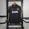 2011/2012 Long Sleeve Retro Real Madrid Away Football Shirt front view