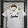 2011/2012 Retro Kids Size Real Madrid Home Soccer Jersey back view