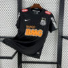 2011/2012 Retro Santos Away Black Football Shirt front view