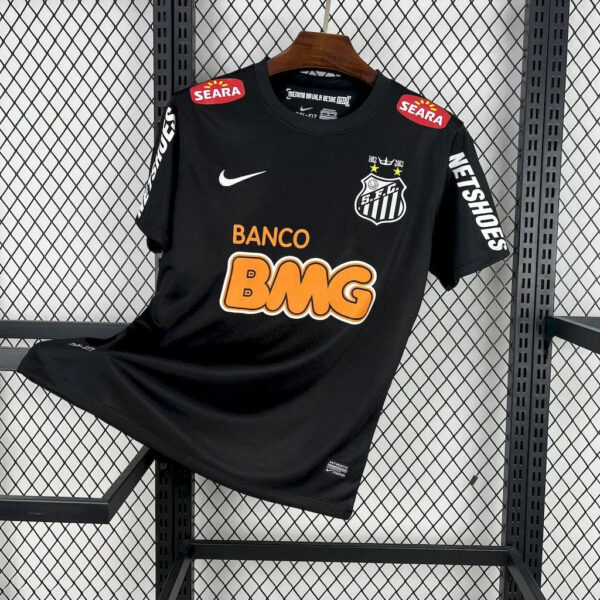 2011/2012 Retro Santos Away Black Football Shirt