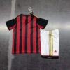 2013/2014 Retro Kids Size AC Milan Home Football Shirt back view