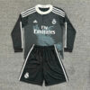 2014/2015 Retro Long Sleeve Real Madrid Third Away Football Shirt Kids Size front view