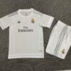 2015/2016 Retro Kids Size Real Madrid Home Soccer Jersey front view