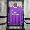 2016/2017 Retro Long Sleeve Real Madrid Away front view