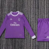 2016/2017 Retro Long Sleeve Real Madrid Away Football Shirt Kids Size front view