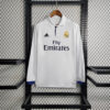 2016/2017 Retro Long Sleeve Real Madrid Home Football Shirt front view