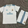 2017/2018 Retro Kids Size Real Madrid Home Football Shirt front view
