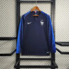 2018 Retro Long Sleeve FIFA World Cup France Home Football Shirt front view